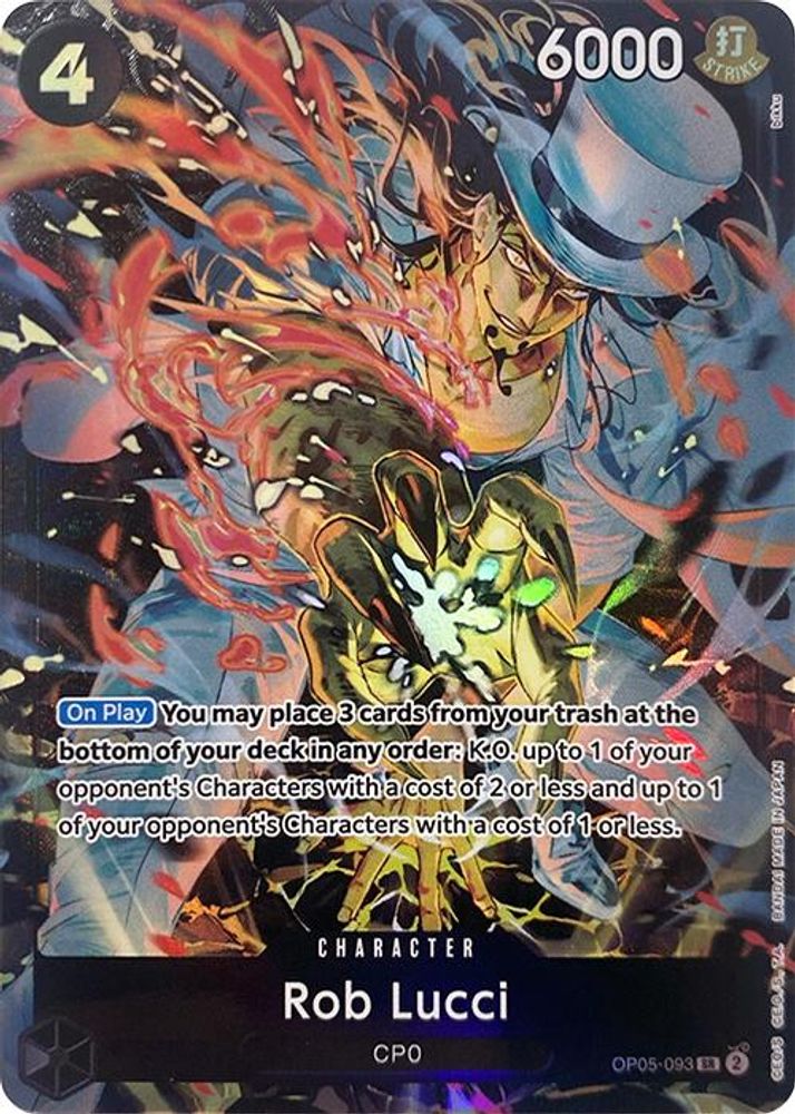 Rob Lucci (Illustration Box EX)  (OP05-093) - One Piece One Piece Promo
