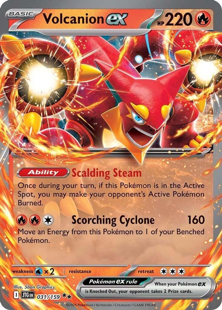 Volcanion ex - [  031/159 ] - Double Rare - Pokemon SV09 Journey Together
