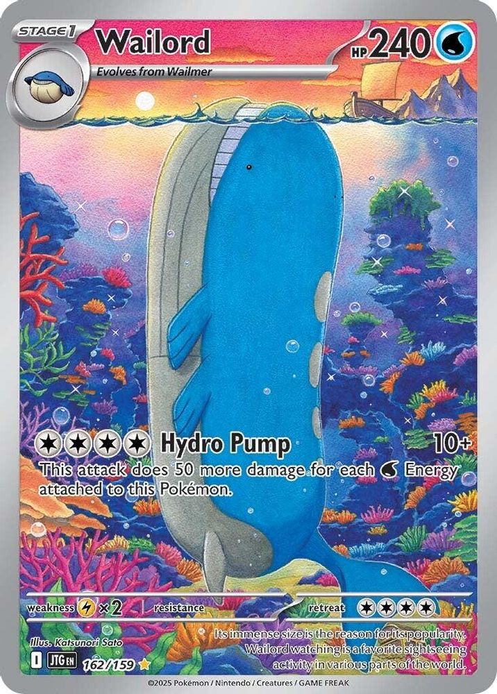 Wailord - [  162/159 ] - Illustration Rare - Pokemon SV09 Journey Together