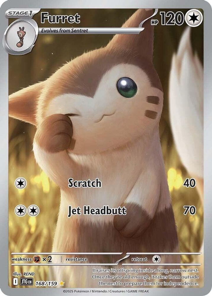 Furret - [  168/159 ] - Illustration Rare - Pokemon SV09 Journey Together