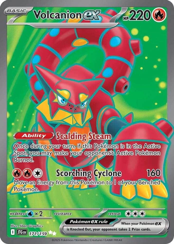 Volcanion ex - [  171/159 ] - Ultra Rare - Pokemon SV09 Journey Together