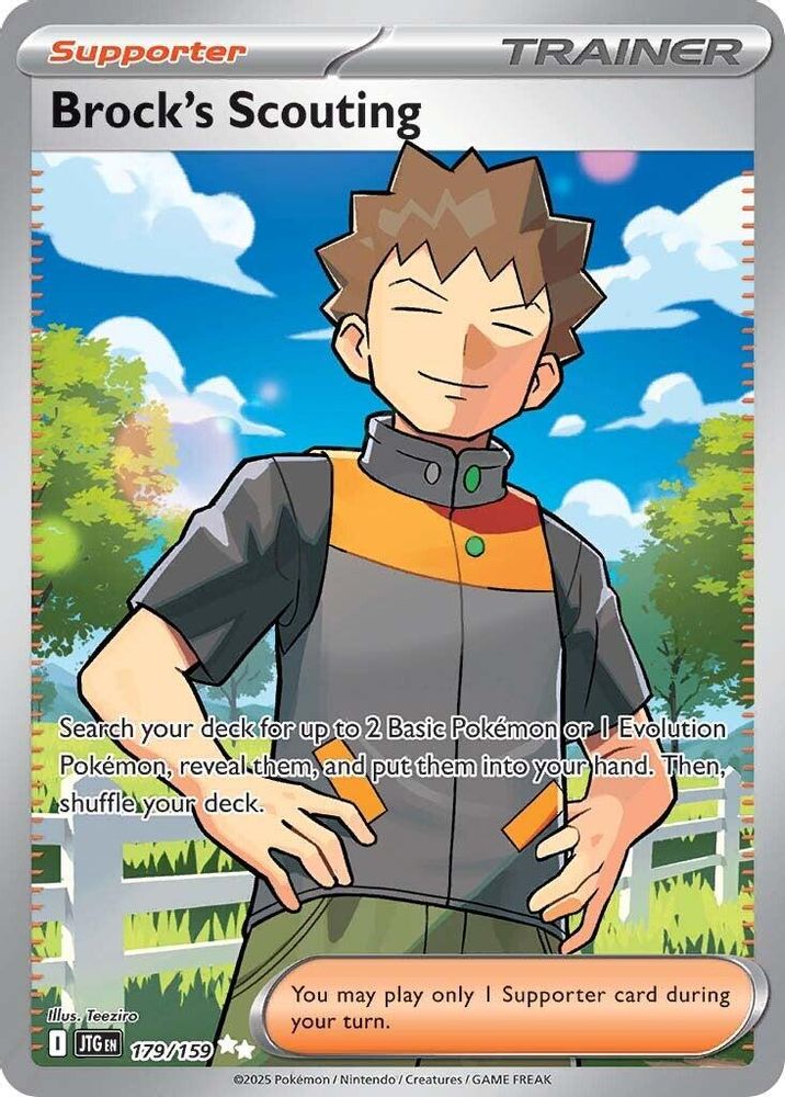 Brock's Scouting - [  179/159 ] - Ultra Rare - Pokemon SV09 Journey Together