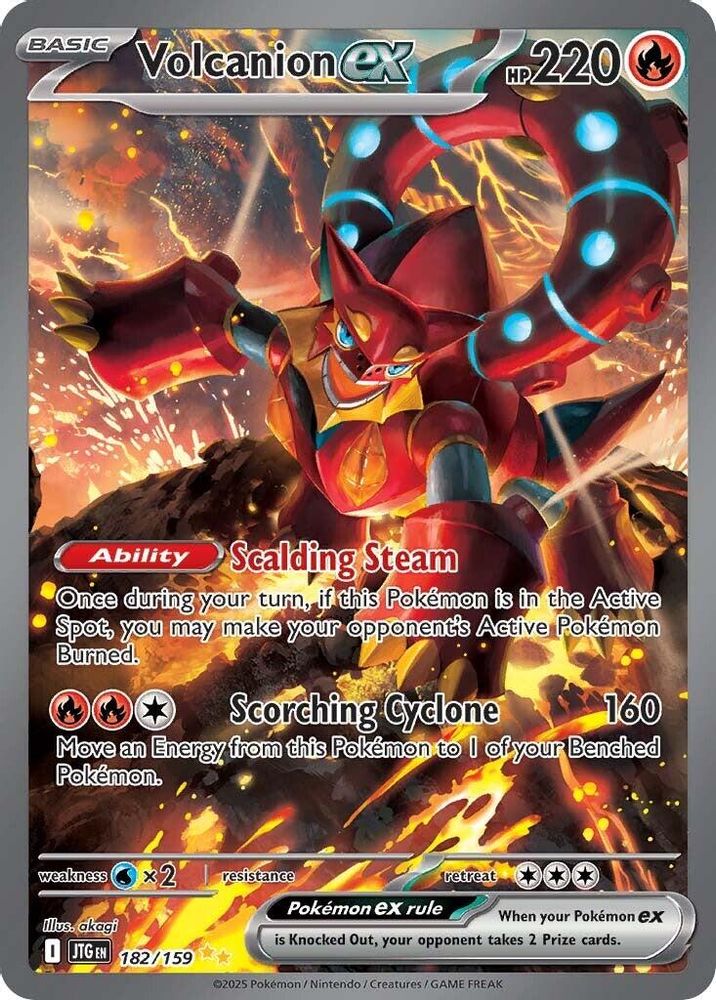Volcanion ex - [  182/159 ] - Special Illustration Rare - Pokemon SV09 Journey Together