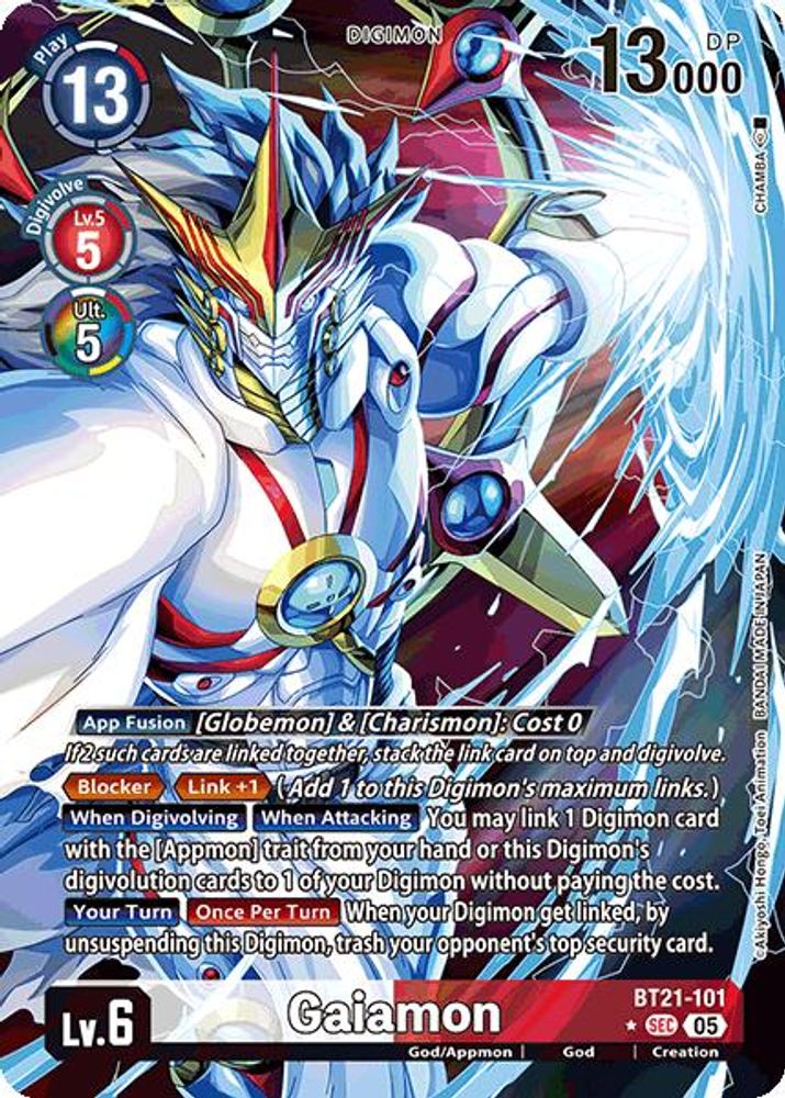 Gaiamon (Alternate Art) (BT21-101) SEC★ - Digimon World Convergence