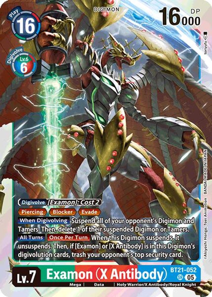 Examon (X Antibody) (BT21-052) Super Rare - Digimon World Convergence