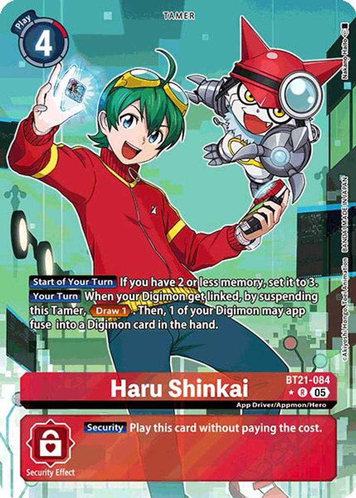 Haru Shinkai (Alternate Art) (BT21-084) R★ - Digimon World Convergence