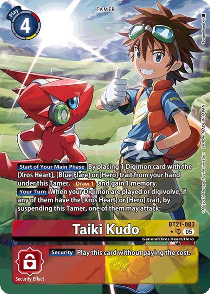 Taiki Kudo (Alternate Art) (BT21-083) SR★ - Digimon World Convergence