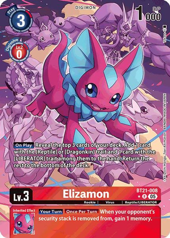 Elizamon (Alternate Art) (BT21-008) R★ - Digimon World Convergence