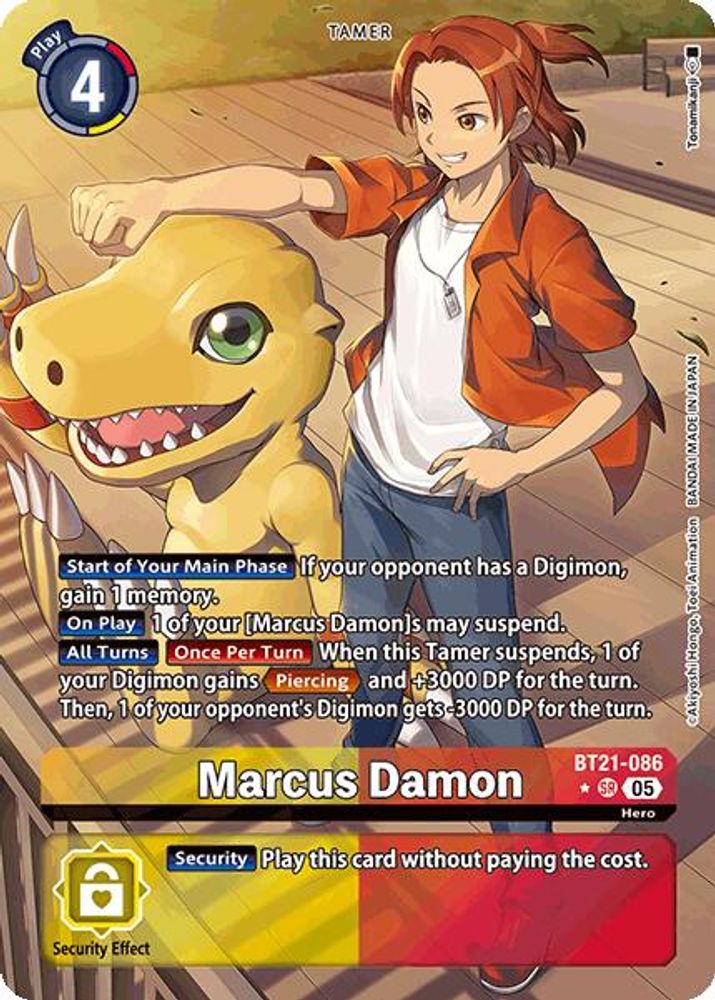 Marcus Damon (Alternate Art) (BT21-086) SR★ - Digimon World Convergence