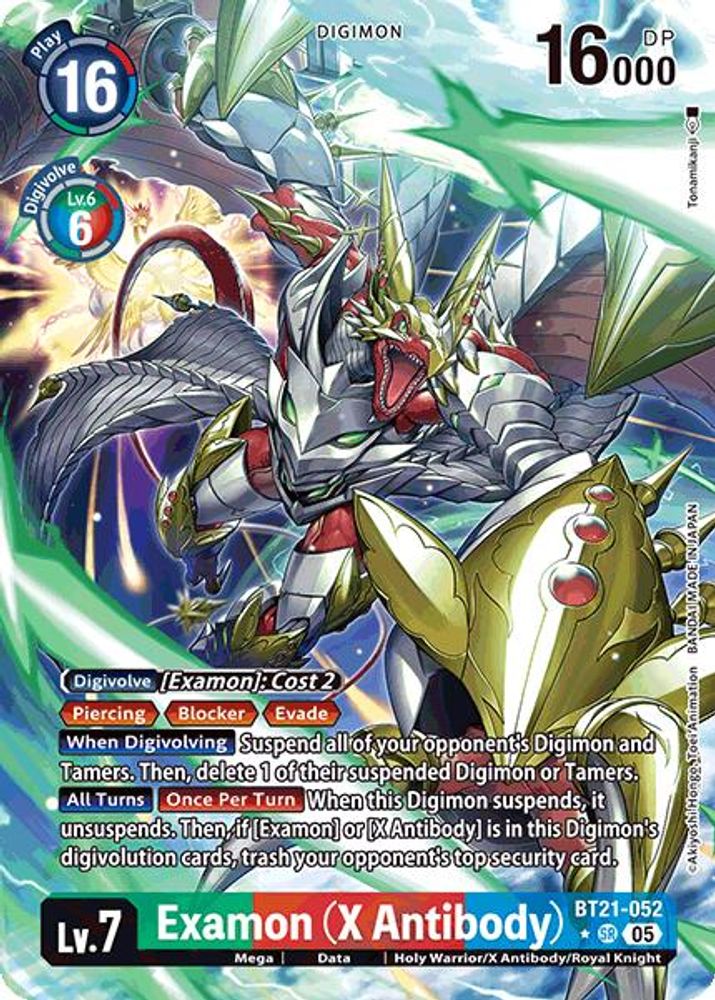 Examon (X Antibody) (Alternate Art) (BT21-052) SR★ - Digimon World Convergence