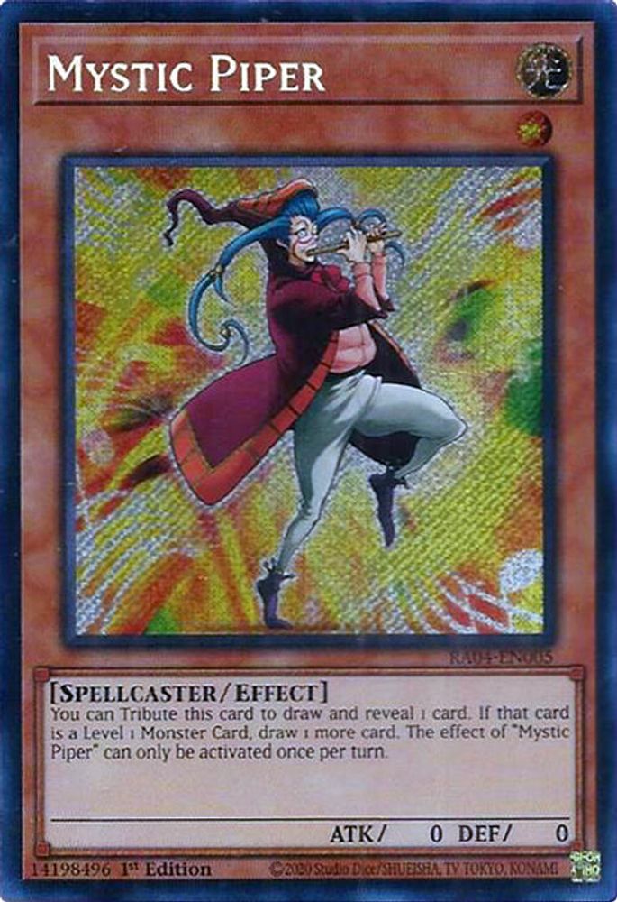 [SECRET RARE] Mystic Piper (Secret Rare) - (RA04-EN005) - 1st Edition