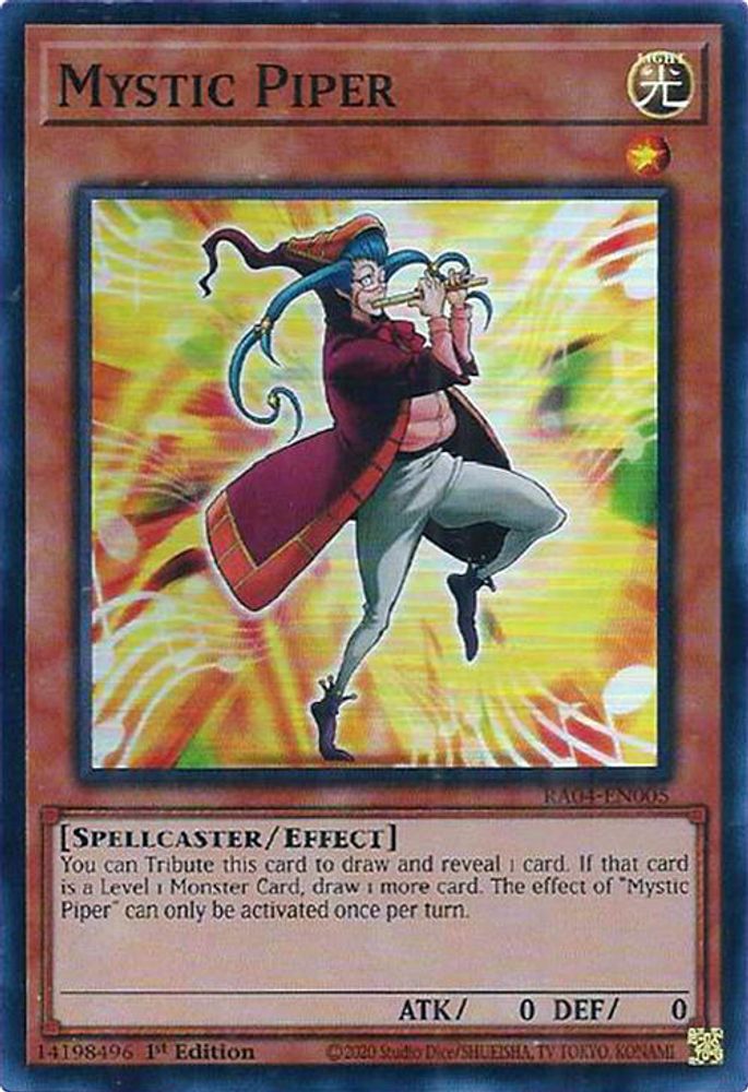 [SUPER RARE] Mystic Piper - (RA04-EN005) - 1st Edition