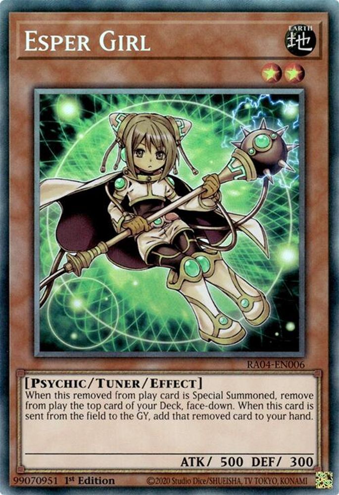 [COLLECTOR RARE] Esper Girl (PCR) - (RA04-EN006) - 1st Edition