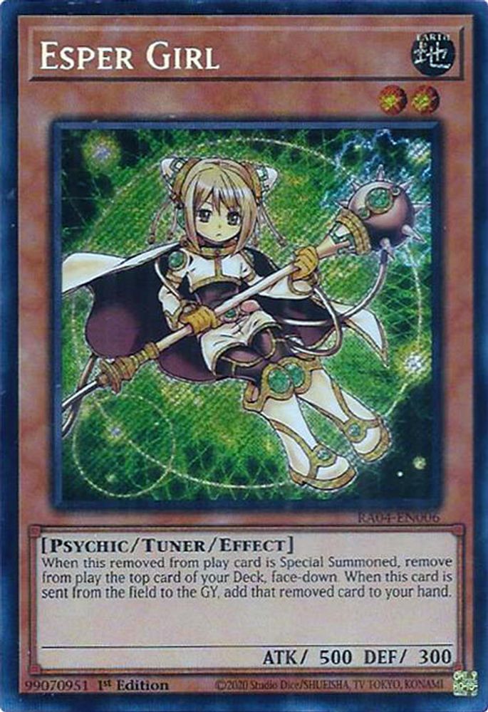 [SECRET RARE] Esper Girl (Secret Rare) - (RA04-EN006) - 1st Edition