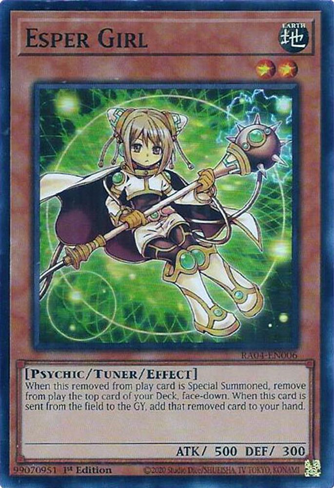 [SUPER RARE] Esper Girl - (RA04-EN006) - 1st Edition