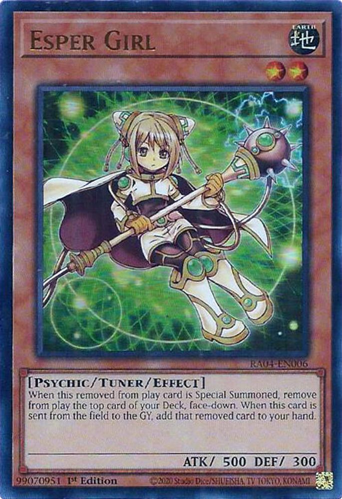 [ULTRA RARE] Esper Girl (UR) - (RA04-EN006) - 1st Edition