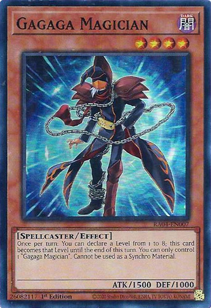 [SUPER RARE] Gagaga Magician - (RA04-EN007) - 1st Edition
