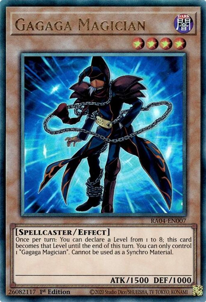 [ULTIMATE RARE] Gagaga Magician (PUR) - (RA04-EN007) - 1st Edition