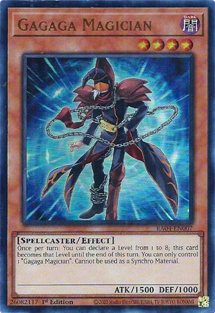 [ULTRA RARE] Gagaga Magician (UR) - (RA04-EN007) - 1st Edition