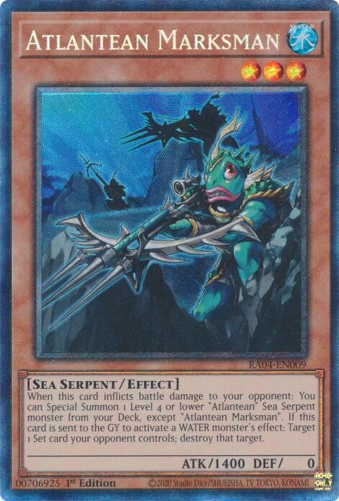 [COLLECTOR RARE] Atlantean Marksman (PCR) - (RA04-EN009) - 1st Edition