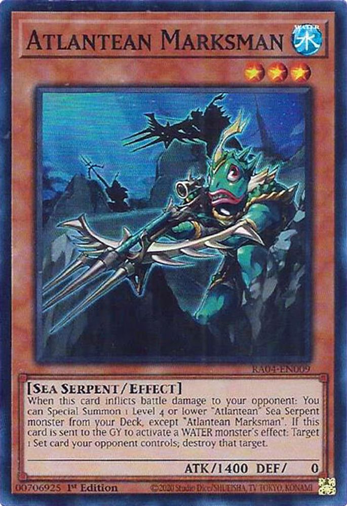 [SUPER RARE] Atlantean Marksman - (RA04-EN009) - 1st Edition