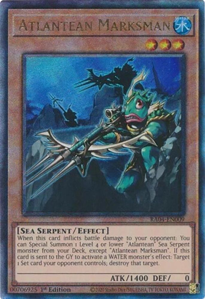 [ULTIMATE RARE] Atlantean Marksman (PUR) - (RA04-EN009) - 1st Edition