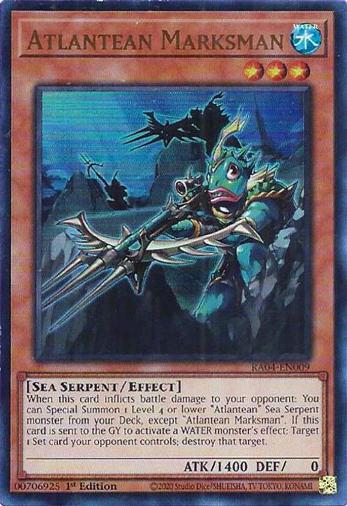 [ULTRA RARE] Atlantean Marksman (UR) - (RA04-EN009) - 1st Edition