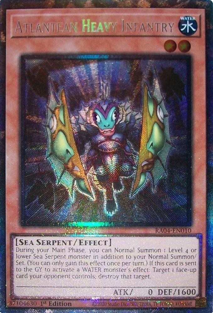 [COLLECTOR RARE] Atlantean Heavy Infantry (PCR) - (RA04-EN010) - 1st Edition