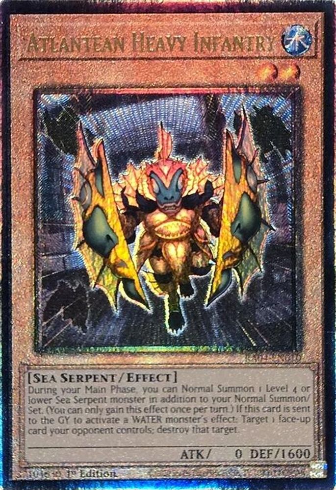 [ULTIMATE RARE] Atlantean Heavy Infantry (PUR) - (RA04-EN010) - 1st Edition