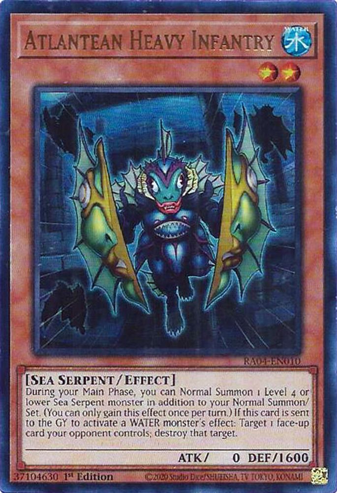 [ULTRA RARE] Atlantean Heavy Infantry (UR) - (RA04-EN010) - 1st Edition