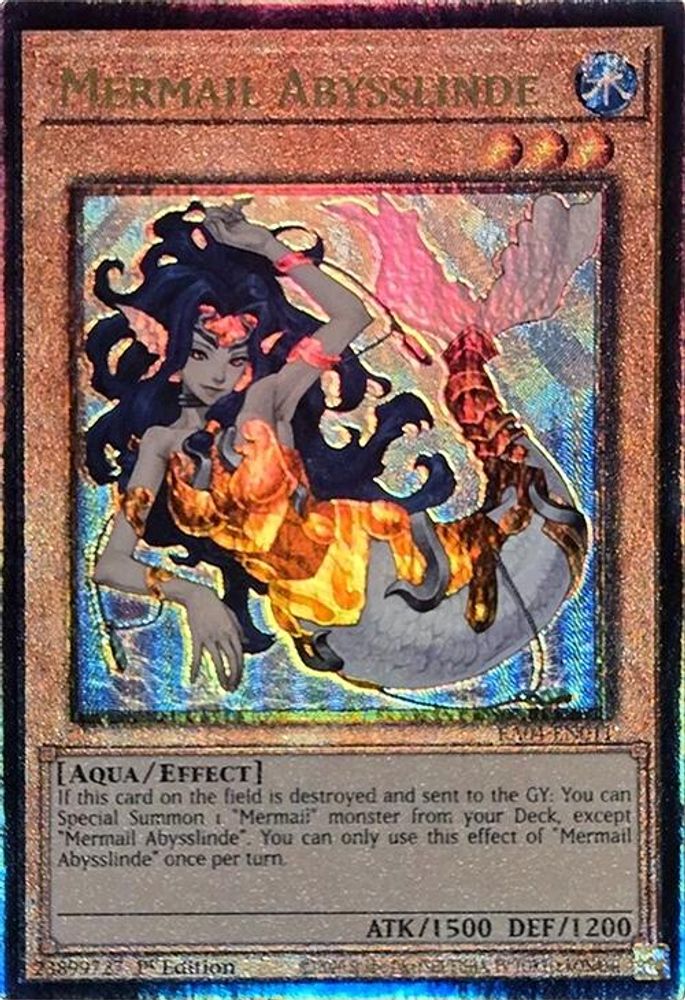 [ULTIMATE RARE] Mermail Abysslinde (PUR) - (RA04-EN011) - 1st Edition