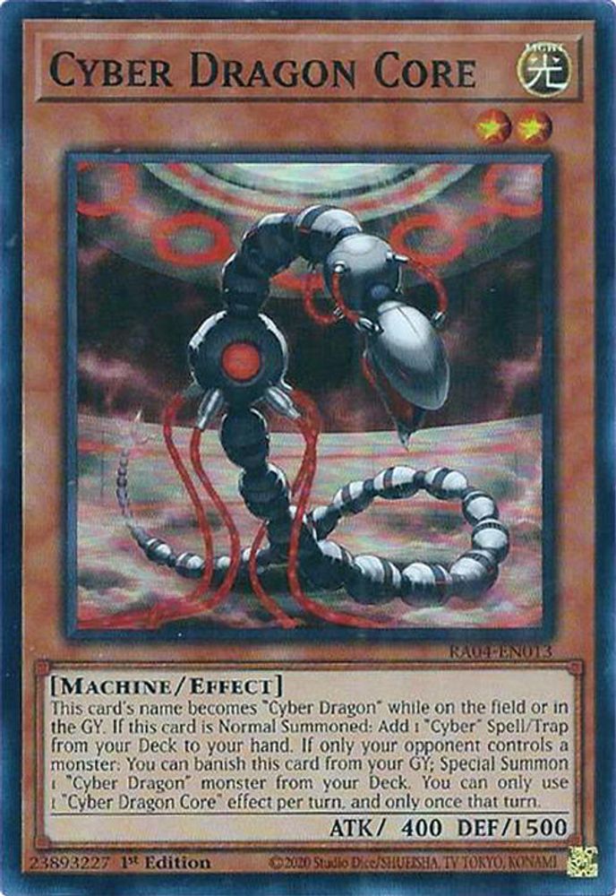 [SUPER RARE] Cyber Dragon Core - (RA04-EN013) - 1st Edition