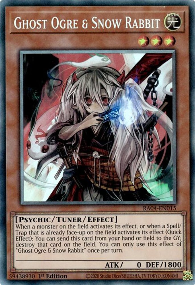 [COLLECTOR RARE] Ghost Ogre & Snow Rabbit (PCR) - (RA04-EN015) - 1st Edition