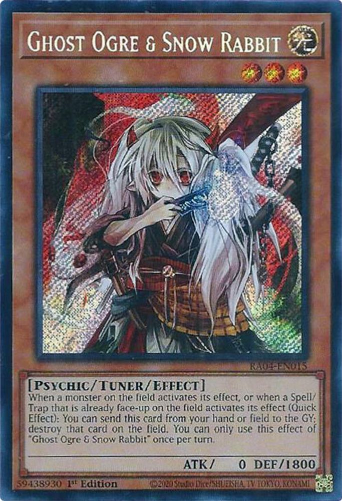 [SECRET RARE] Ghost Ogre & Snow Rabbit (Secret Rare) - (RA04-EN015) - 1st Edition