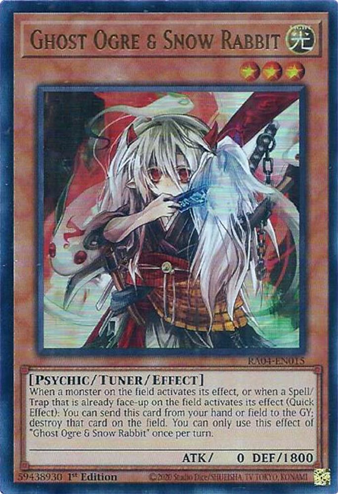 [ULTRA RARE] Ghost Ogre & Snow Rabbit (UR) - (RA04-EN015) - 1st Edition