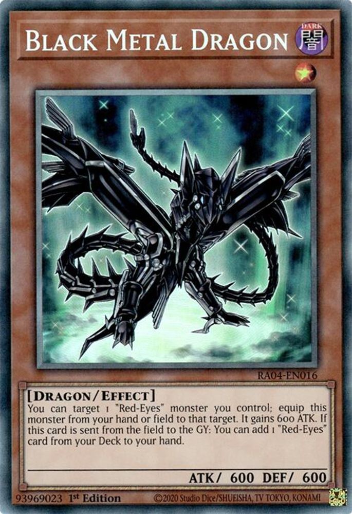 [COLLECTOR RARE] Black Metal Dragon (PCR) - (RA04-EN016) - 1st Edition