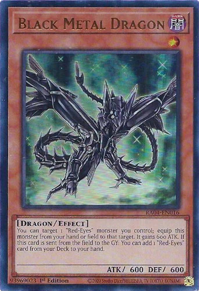 [ULTRA RARE] Black Metal Dragon (UR) - (RA04-EN016) - 1st Edition