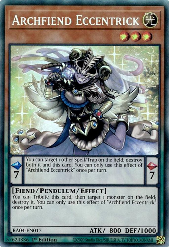 [COLLECTOR RARE] Archfiend Eccentrick (PCR) - (RA04-EN017) - 1st Edition