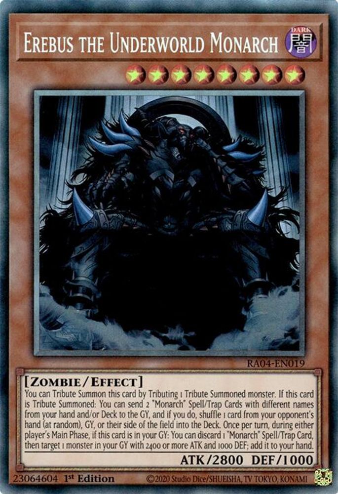 [COLLECTOR RARE] Erebus the Underworld Monarch (PCR) - (RA04-EN019) - 1st Edition
