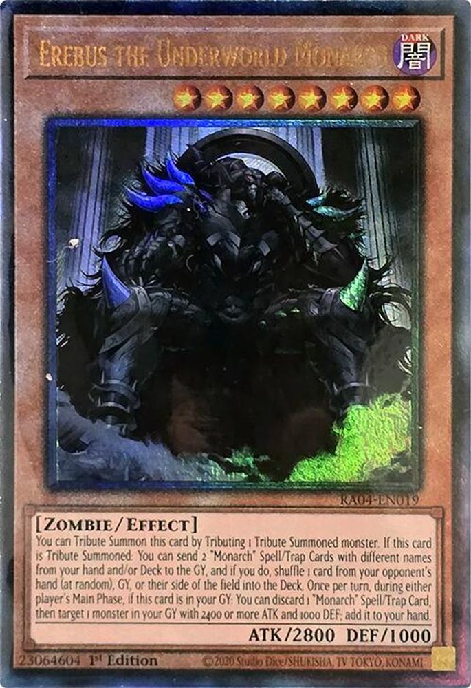 [ULTIMATE RARE] Erebus the Underworld Monarch (PUR) - (RA04-EN019) - 1st Edition