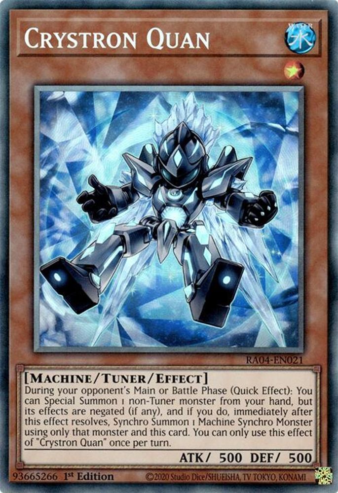 [COLLECTOR RARE] Crystron Quan (PCR) - (RA04-EN021) - 1st Edition