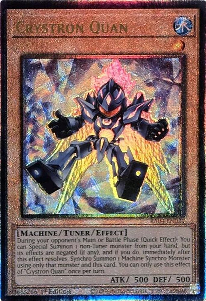 [ULTIMATE RARE] Crystron Quan (PUR) - (RA04-EN021) - 1st Edition