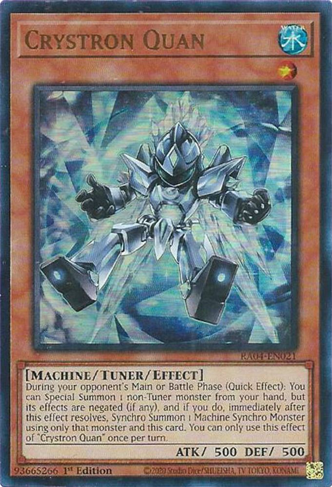 [ULTRA RARE] Crystron Quan (UR) - (RA04-EN021) - 1st Edition