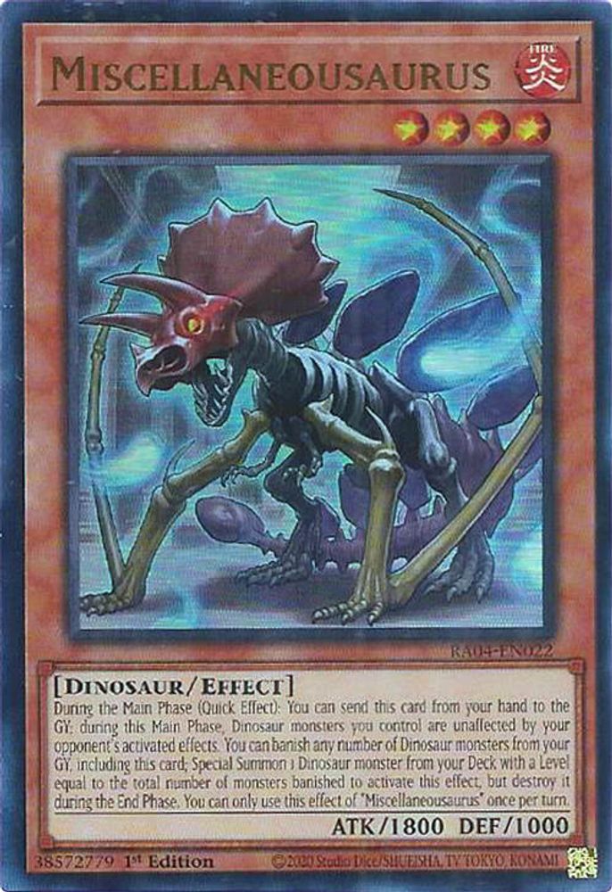 [ULTRA RARE] Miscellaneousaurus (UR) - (RA04-EN022) - 1st Edition