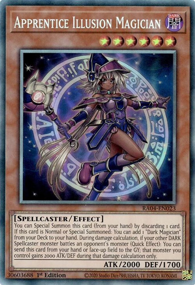 [COLLECTOR RARE] Apprentice Illusion Magician (PCR) - (RA04-EN023) - 1st Edition