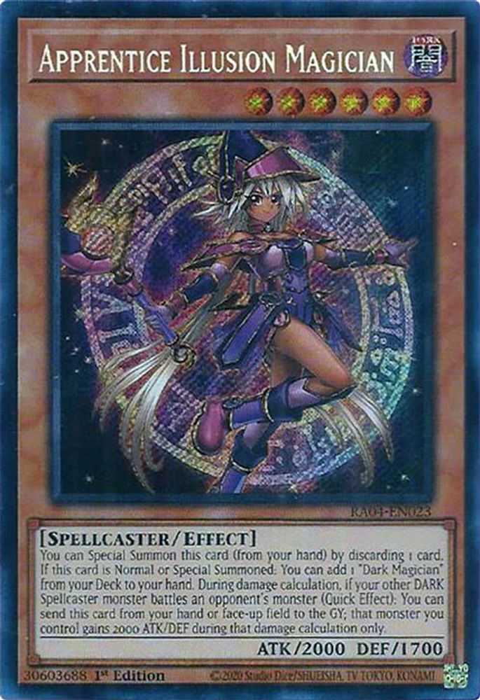 [SECRET RARE] Apprentice Illusion Magician (Secret Rare) - (RA04-EN023) - 1st Edition