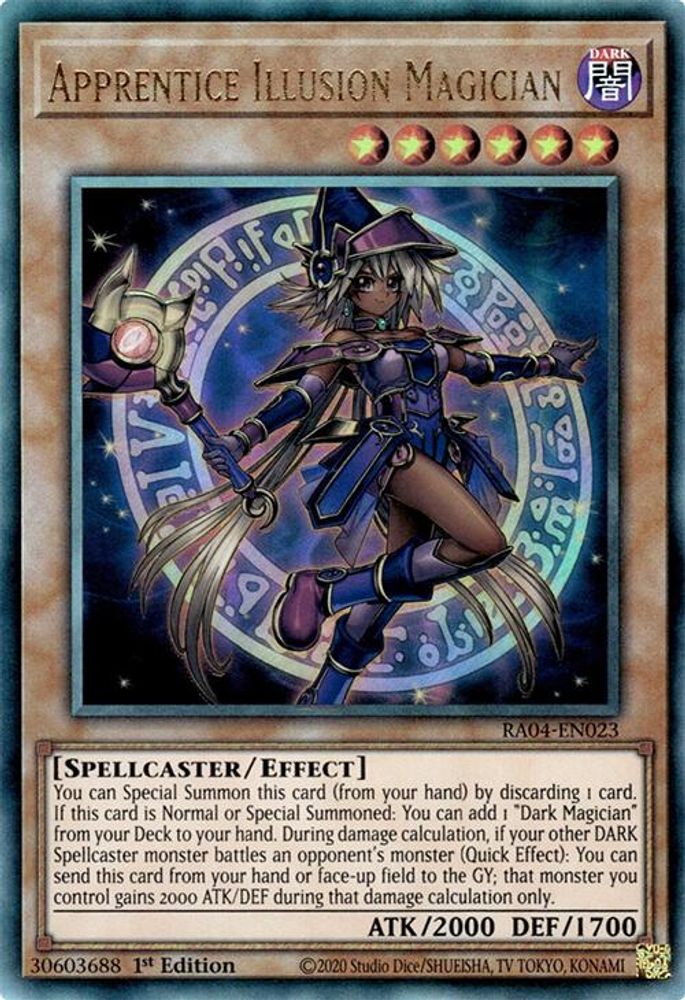 [ULTIMATE RARE] Apprentice Illusion Magician (PUR) - (RA04-EN023) - 1st Edition