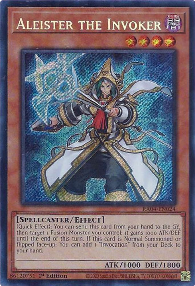 [SECRET RARE] Aleister the Invoker (Alternate Art) (Secret Rare) - (RA04-EN024) - 1st Edition