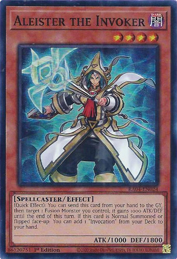 [SUPER RARE] Aleister the Invoker (Alternate Art) - (RA04-EN024) - 1st Edition