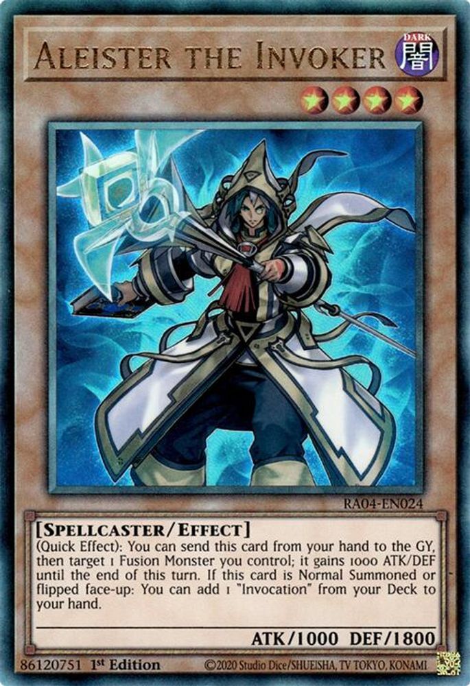 [ULTIMATE RARE] Aleister the Invoker (Alternate Art) (PUR) - (RA04-EN024) - 1st Edition